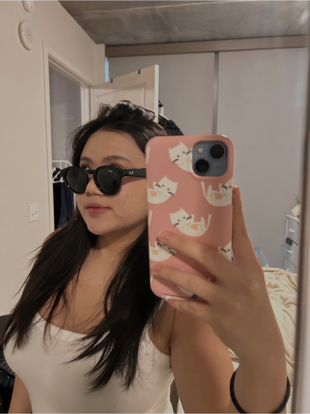 Ray-Ban Black Frame Sunglasses Gen2 insta stories